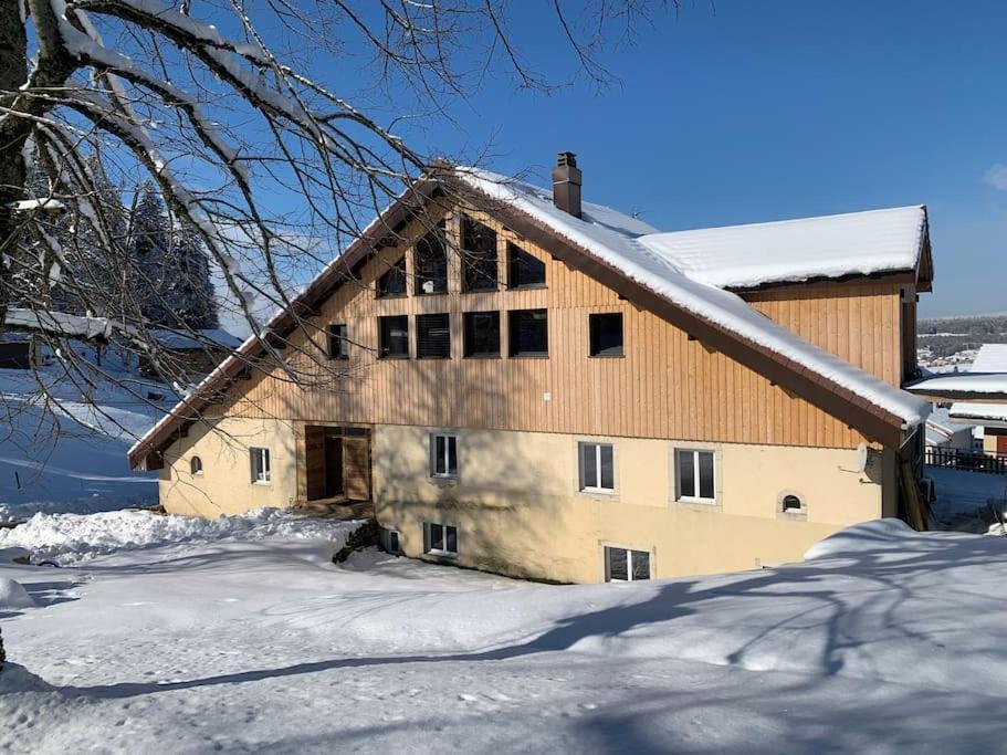 Ancienne Ferme Comtoise 4 Etoiles, 11 Personnes Lac St-Point/Mont D'Or Montperreux Zewnętrze zdjęcie